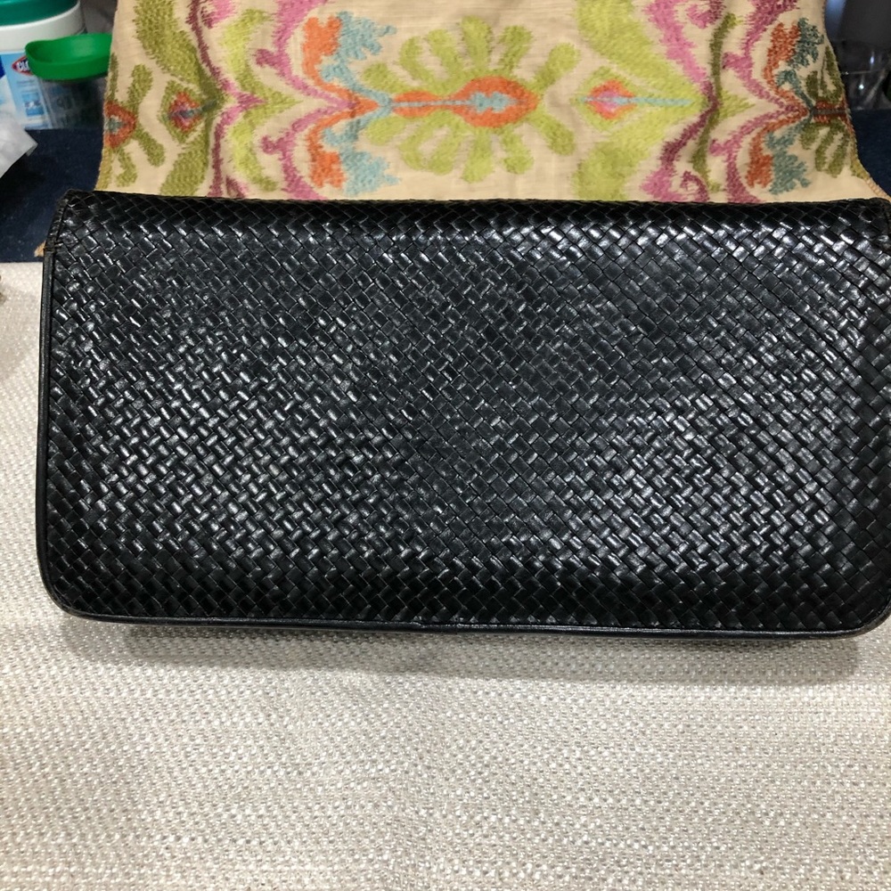 Vintage EBERLE LEATHER WOVEN PURSE